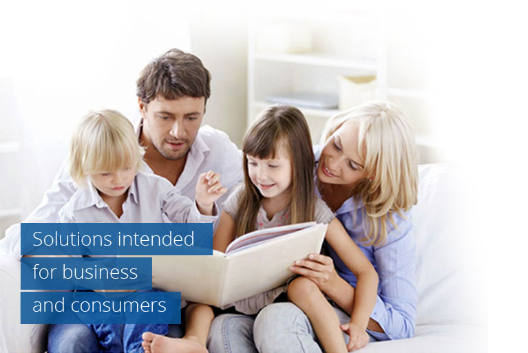 Solutions intended for business and consumers
